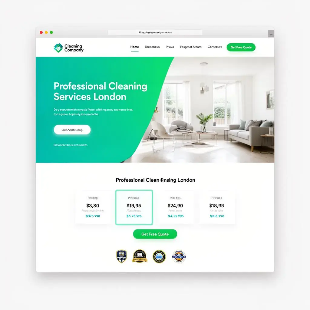 Cleaning Company — website design in London by WD.London