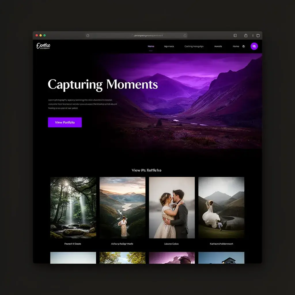 Photography Agency — website design in London by WD.London
