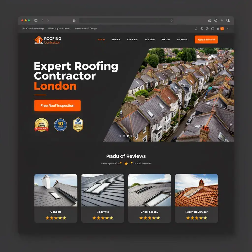 Roofing Contractor — website design in London by WD.London