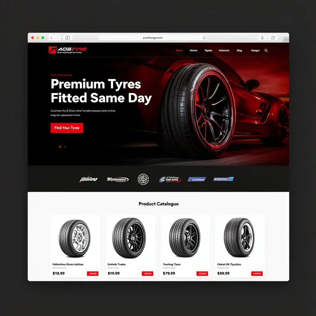 Tyre Shop — website design in London by WD.London