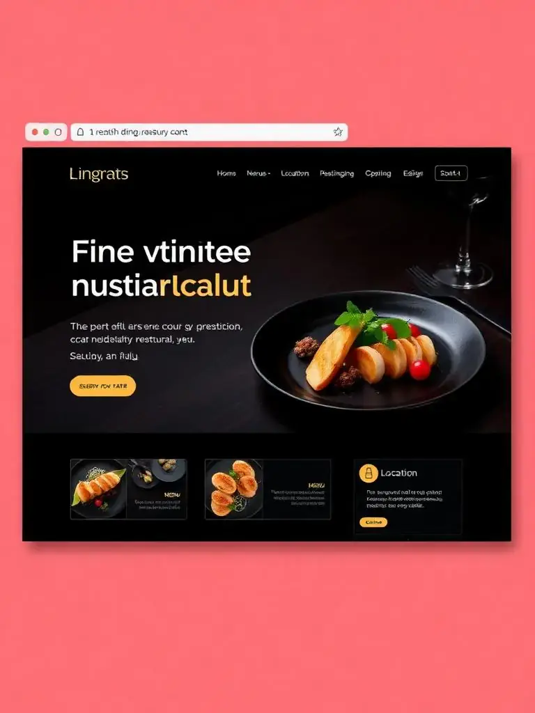 RESTAURANT website by WD.London