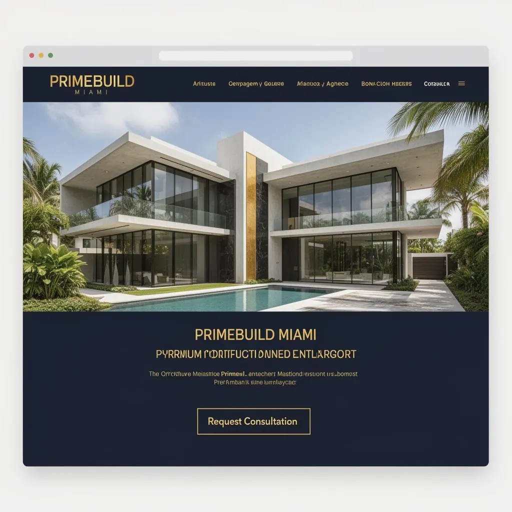 PrimeBuild Miami case study - website design in London driving Google Maps leads and local SEO ranking growth