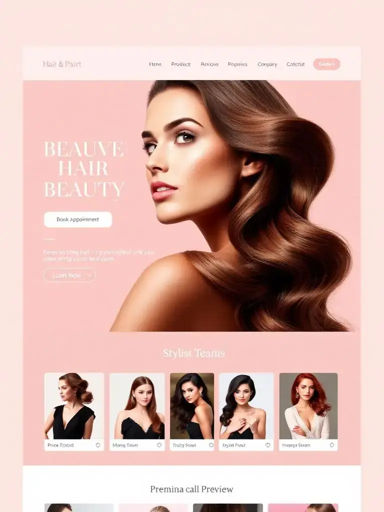 SALON website by WD.London